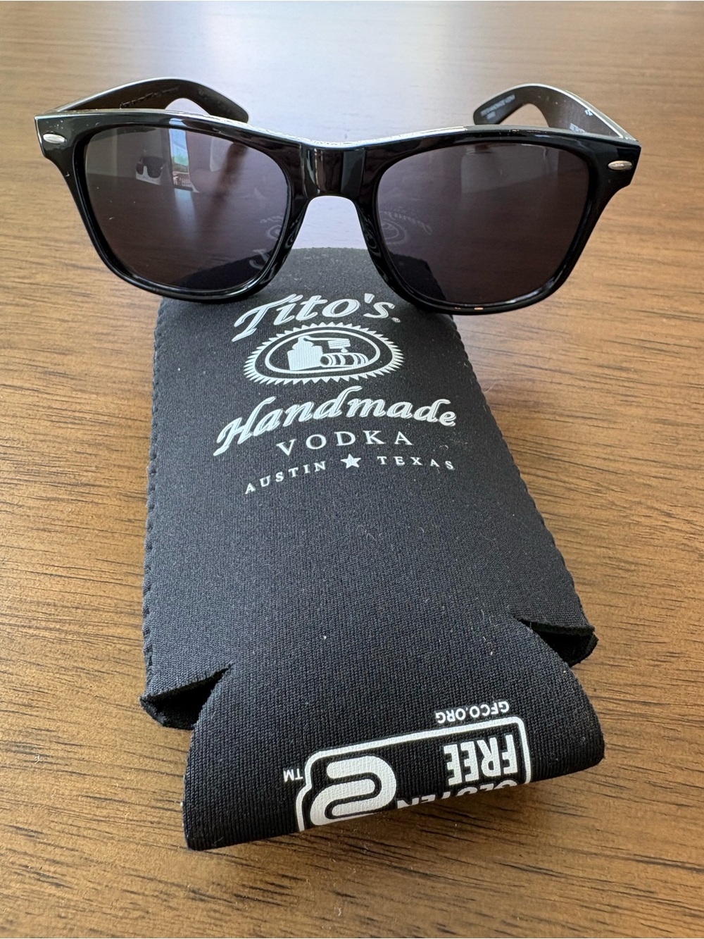 Tito’s Handmade Vodka Black Sunglasses and Cozy Promo Bundle